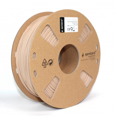 Gembird 3DP-PLA-WD-01-NAT, 3D filament, PLA, 1,75mm, 1000g, Prírodné drevo (Natural)