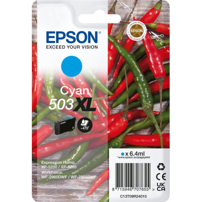 Epson 503XL T09R240 C13T09R24010 azúrová (cyan) originálna cartridge