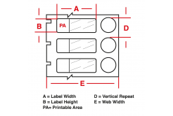Brady BPT-606-461 / 217071, termálne papierové etikety, 25.40 mm x 9.53 mm