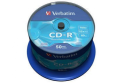 VERBATIM CD-R(50-Pack)Spindle/Extra Protection/DL/52x/700MB