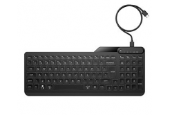 HP 400 Backlit klávesnica káblová (USB) CZ, čierna