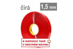 3M VHB™ 4915-F, hr. 1,5 mm; transparentná obojstranne veľmi silno lepiaca akrylová páska 6 mm x 25 m