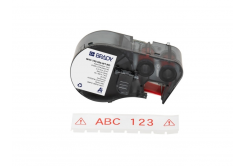 Brady M4C-750-595-WT-RD / 170831, 19.05 mm x 7.62 m, Vinyl, červená tlač / biely podklad