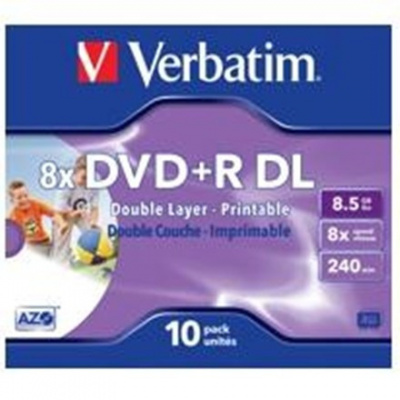 DVD+R Verbatim DoubleLayer 8,5GB 8x SPINDL