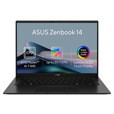 ASUS Zenbook 14/UM3406GA-OLED239WZ/AI7-445/14"/WUXGA/T/32GB/512GB/AMD int/W11H/Black/2R