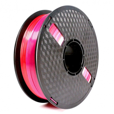 Gembird 3DP-PLA-SK-01-RP, 3D filament, PLA Silk, 1,75mm, 1000g, červený/fialová (Red/Purple)
