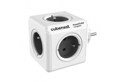 Cubenest - PowerCube, 0.1m, ORIGINAL USB, šedá, POWERCUBE, 5x zásuvka