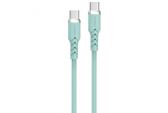 Powerton ENERGY PASTEL EDITION Kábel USB-C, 100W, 1m, silikónový, zelený