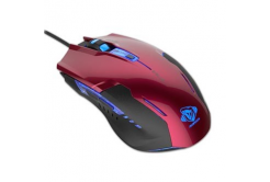 E-blue Myš Auroza G EMS607REAA-IU, 3000DPI, optická, 6tl., drátová USB, červená
