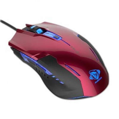 E-blue Myš Auroza G EMS607REAA-IU, 3000DPI, optická, 6tl., drátová USB, červená
