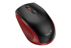 Genius Myš NX-8006S 31030024401, 1600DPI, 2.4 [GHz], optická, 3tl., bezdrátová USB, černo-červená, AA