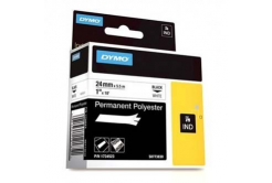 Dymo 1734523, 24mm x 5,5m, čierna tlač/biely podklad, originálna páska