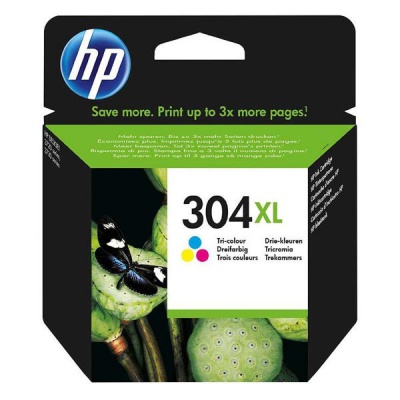 HP 304XL N9K07AE barevná (color) originálna cartridge