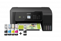 Epson tiskárna ink EcoTank L3160, 3v1, A4, 33ppm, USB, Wi-Fi (Direct), LCD panel, 3 roky záruka po registraci
