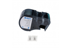 Brady M4-17-595 / 176805, 25.40 mm, Vinyl, čierna tlač / biely podklad