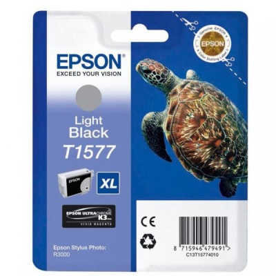 Epson originálna cartridge C13T15774010, light black, 25,9ml, Epson Stylus Photo R3000