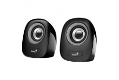 Genius reproduktory SP-Q160 31730027400, 2.0, 6W, černošedé, regulace hlasitosti, stolní, 3,5 mm jack (USB), 150Hz-20kHz