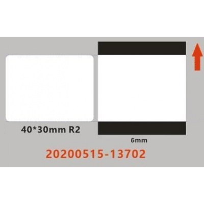 Niimbot EA2G88318801, 40x30mm, 230ks, transparentné samolepiace štítky