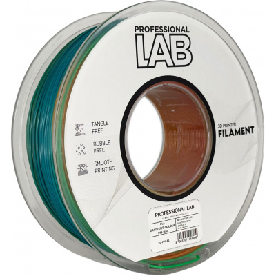 Professional Lab FG-P74-E1, 3D filament, PLA, 1,75mm, 1000g, Viacfarebný (Gradient colour)