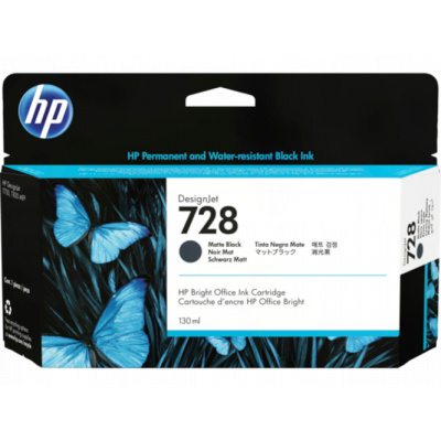 HP 728 3WX25A matná černá (matte black) originální cartridge