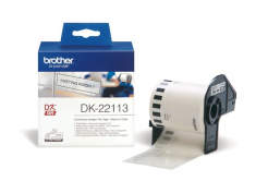 Brother DK-22113, 62mm x 15,24m, potiahnutá fóliou, originálna kontinuálna rolka