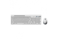 Genius SlimStar 8230 31340015403, sada klávesnice s bezdrátovou optickou myší, 1x AA, 1x AA, CZ/SK, klasická, Dual-Mode typ bezdrátová, bílá,