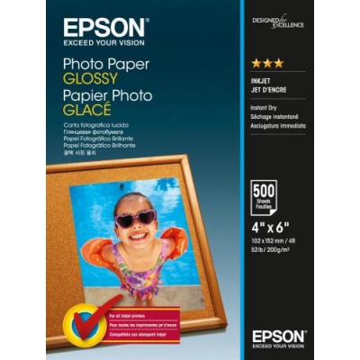 Epson C13S042549 Photo Paper bílý lesklý foto papír 10x15cm 200 g/m2 500 ks