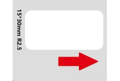 Niimbot A2A68601301, 15x30mm, 195ks, biele samolepiace štítky