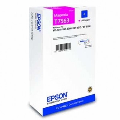 Epson T7563 T756340 purpurová (magenta) originálna cartridge