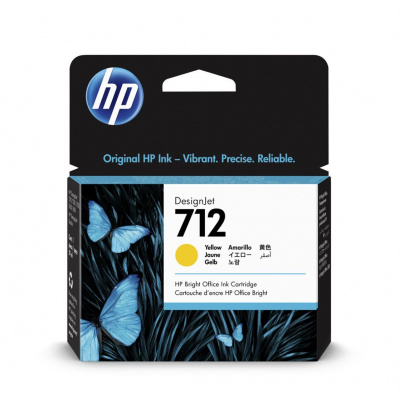 HP 712 3ED69A žltá (yellow) originálna cartridge