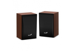 Genius reproduktory SP-HF380 BT 31730034400, 2.0, 3W, hnědo-černé, regulace hlasitosti, BT, dřevěné, 3,5 mm jack (USB), 150Hz-20kHz