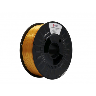 C-Tech 3DF-P-SPLA1.75-1023 3D filament, PREMIUM LINE, Silk PLA, dopravná žltá, RAL1023, 1,75mm, 1kg