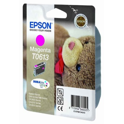 Epson T0613 purpurová (magenta) originálna cartridge