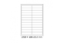 Samolepiace etikety 210 x 74,2 mm, 4 etikiet, A4, 100 listov