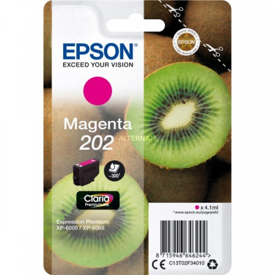 Epson 202 C13T02F34010 purpurová (magenta) originálna cartridge