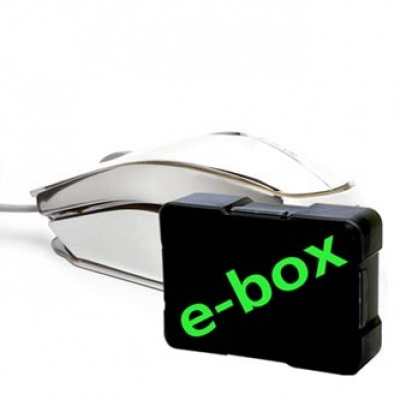 E-blue Myš MOOD EMS617ELAA-UI, 2400DPI, optická, 3tl., drátová USB, stříbrná, 7 barev podsvícení, e-box