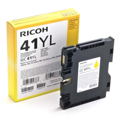 Ricoh originální gelová náplň 405768, yellow, 600 str., GC41Y, Ricoh AFICIO SG 3100, SG 3110