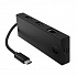 HP USB-C viacportový rozbočovač 4-port, B8SU8UT, čierny, dĺžka kábla 15cm, 1 USB Type-CR,2 USB Type-A,1 RJ-45