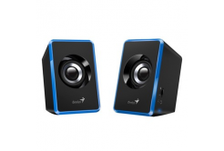 Genius reproduktory SP-U125 31730042402, 2.0, 3W, modré, regulace hlasitosti, 3,5 mm jack (USB), 150Hz-20kHz