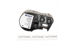 Brady M4-89-422 / 170737, 12.70 mm x 38.10 mm, Polyester, čierna tlač / biely podklad