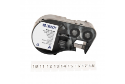 Brady M4C-318-498 / 170783, 8.08 mm x 4.88 m, Vinyl, čierna tlač / biely podklad