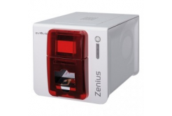 Evolis Zenius Expert ZN1H00HSRS, tlačiareň kariet, single sided, 12 dots/mm (300 dpi), USB, Ethernet, contactless, red