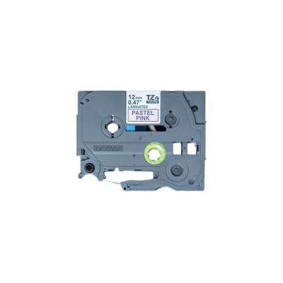 Brother TZ-MQE31 / TZE-MQE31, 12mm x 4m, čierna tlač / ružový podklad, originálna páska