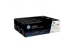 HP 128A CF371AM, azúrová/purpurová/žltá (cyan/magenta/yellow) originálny toner