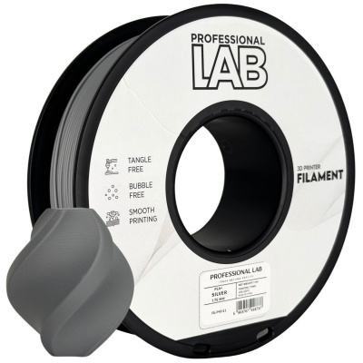 Professional Lab FG-P49-E1, 3D filament, PLA+, 1,75mm, 1000g, Strieborný (Silver)