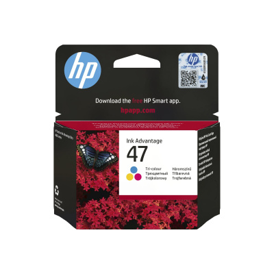 HP 47 6ZD61AE#BHK farebná (color) originálna cartridge