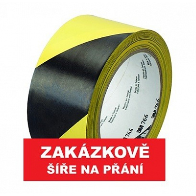3M 766 PVC páska žlto-čierna 50 mm x 33 m