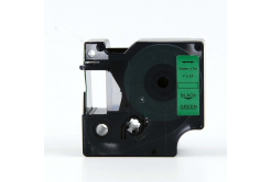 Kompatibilná páska s Dymo 53719, S0720990, 24mm x 7m, čierny tisk / zelený podklad