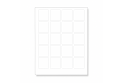 Samolepiace etikety 45 x 45 mm, 24 etiket, A4, 100 listov