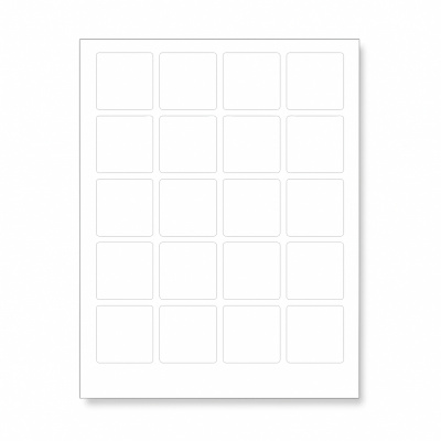 Samolepiace etikety 45 x 45 mm, 24 etiket, A4, 100 listov